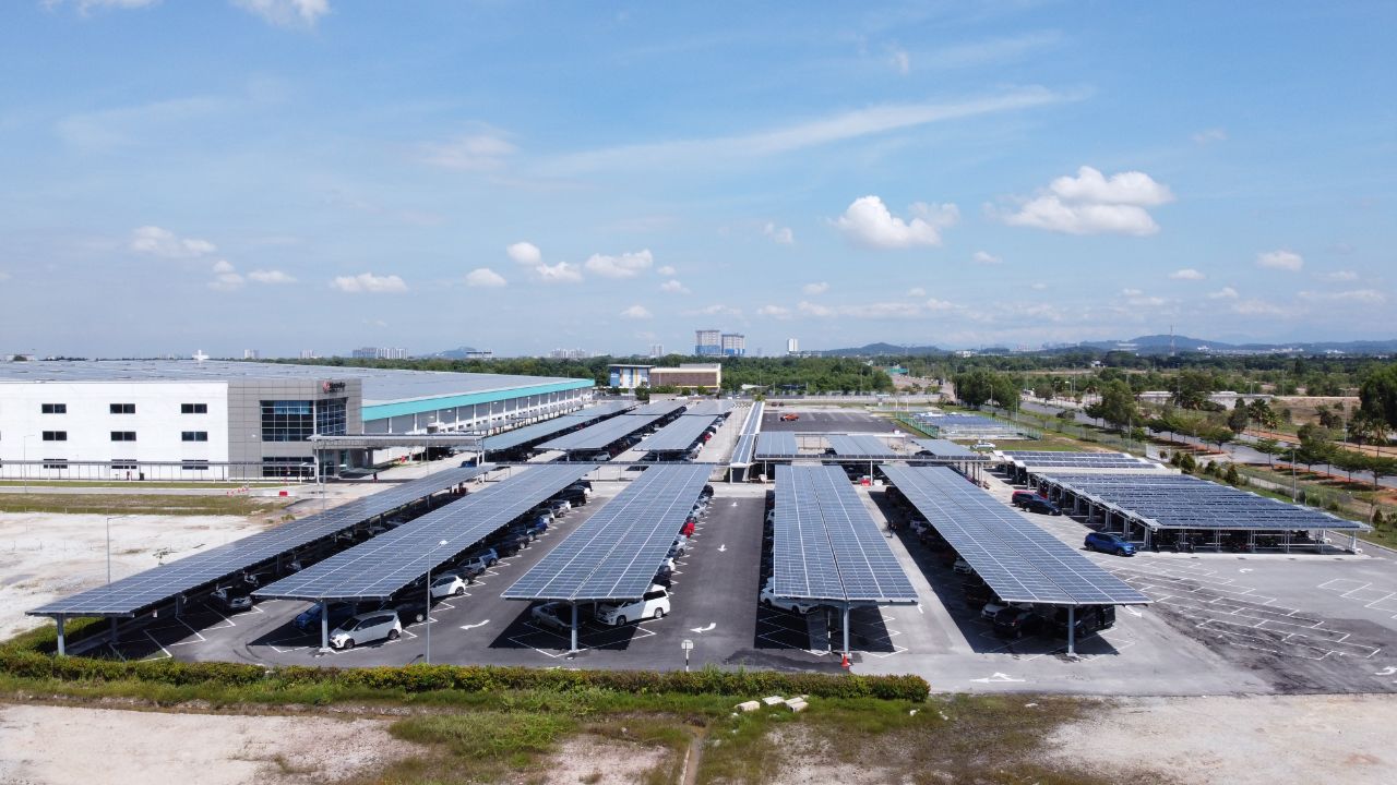 1.6MW Solar Carport Project in Malaysia 2019