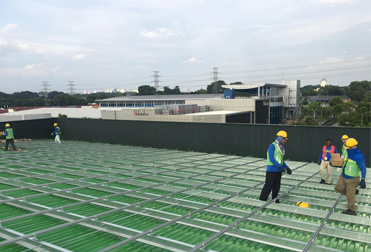  1MW proyecto de techo de metal verde en malasia 2020 