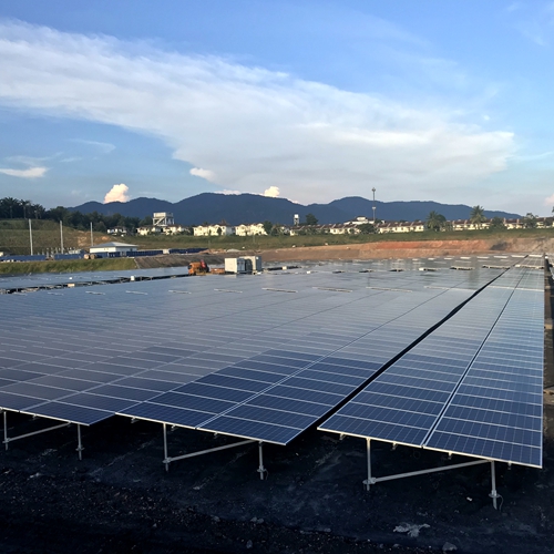  60,4MW proyecto de montaje solar en suelo en malasia 2017 