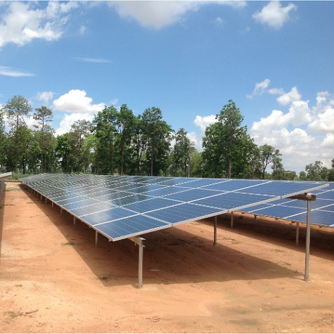  4,3 MW proyecto de estación de energía solar en tailandia 2017 